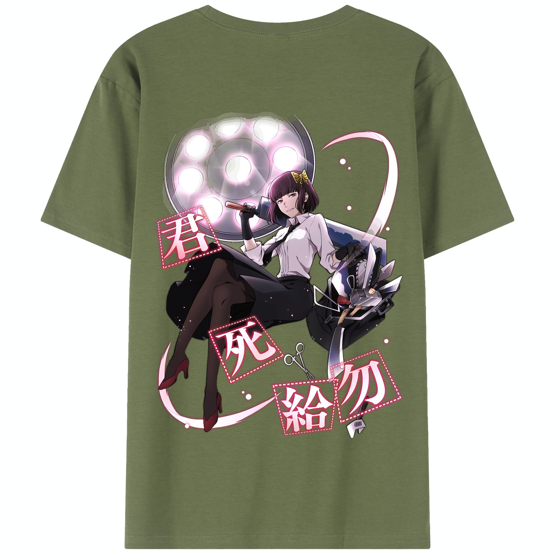 （画像用） 文豪ストレイドッグス Bungo Stray Dogs 綿100％半袖Tシャツ（背面プリント）